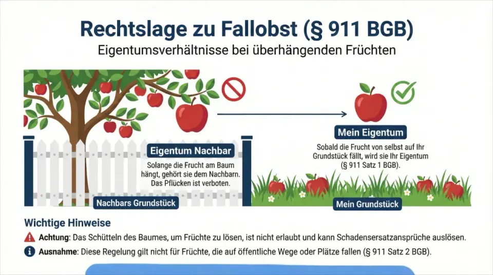 Laub vom Nachbarn - Rechte, Pflichten & Laubrente verstehen
